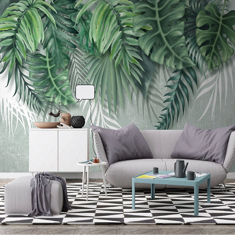 Home Textiles Photos - أوراق نباتية خضراء مخصصة ثلاثية الأبعاد
