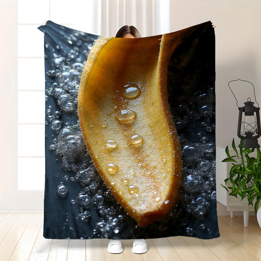 Home Textiles Images - صورة ماكرو طبيعية من الموز بطانية