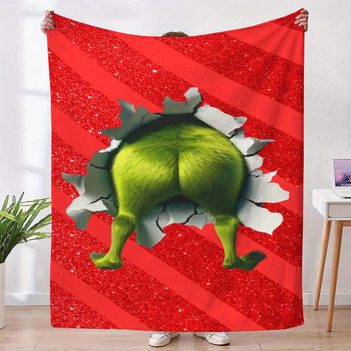 Home Textiles Images - تتميز بطانية صوف قطيفة على صورة