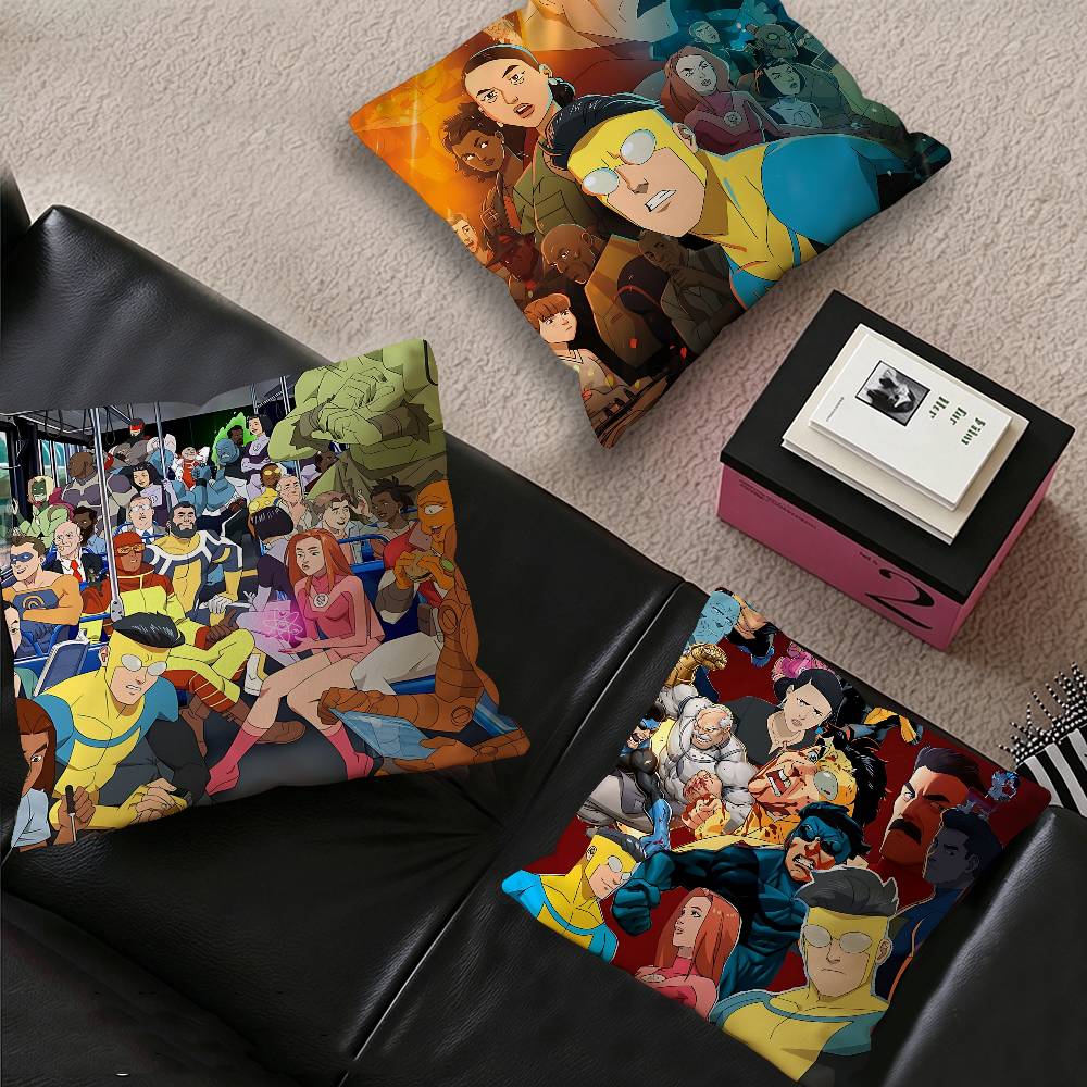 Home Textiles Images - غطاء وسادة بتصميم كرتوني I-InvincibleS، ديكور
