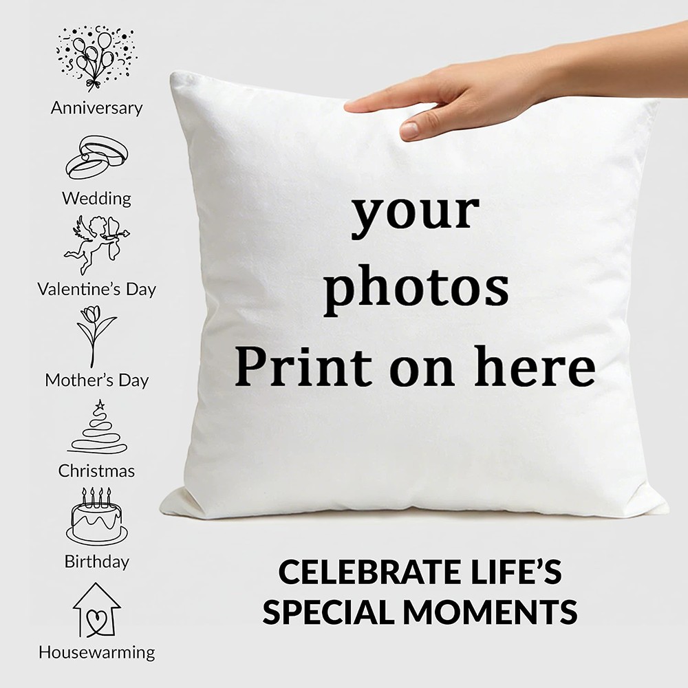 غطاء وسادة مطبوع بصورة مخصصة،  - مراجعة Home Textiles Photos وسعره