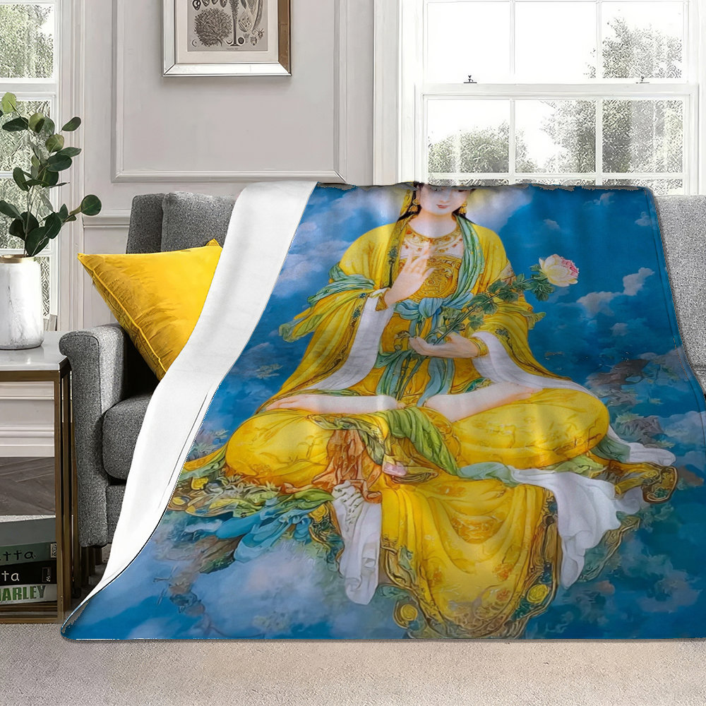 بطانية مطبوعة بتصميم غوانين بو - مراجعة Home Textiles Images وسعره