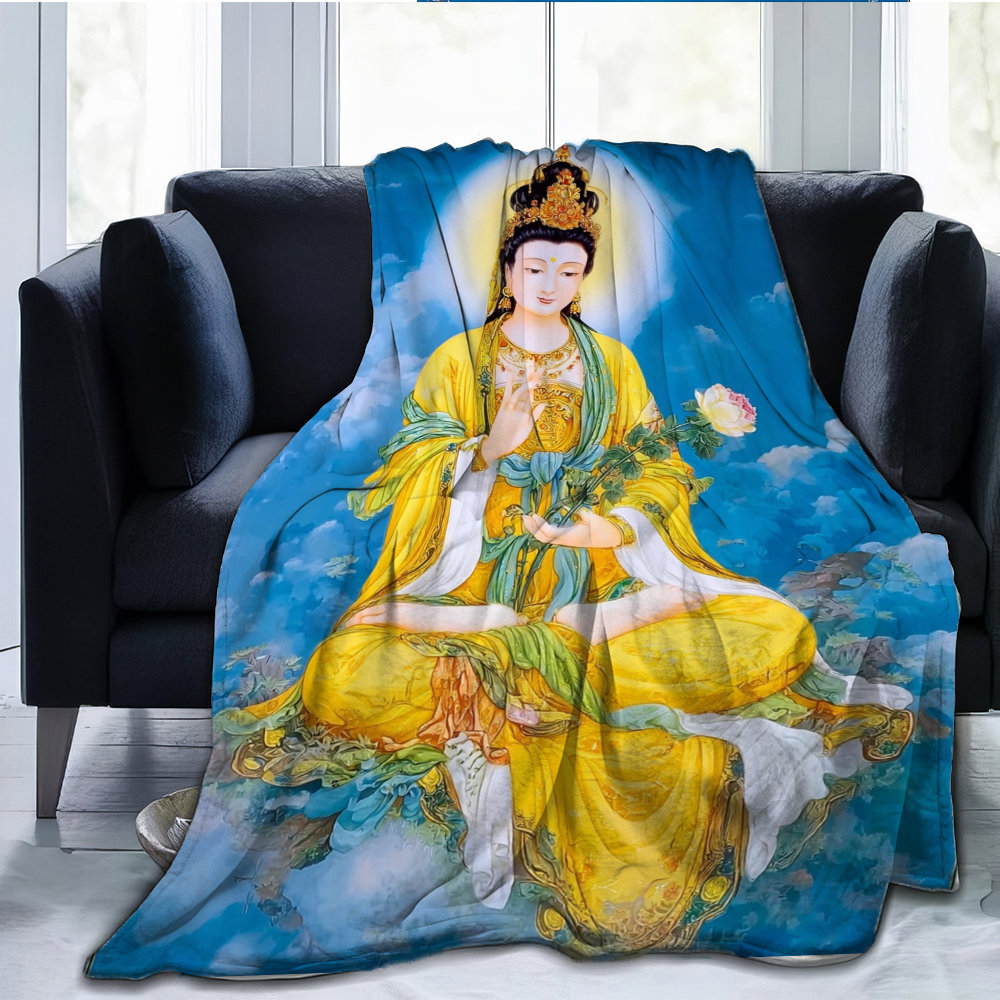 بطانية مطبوعة بتصميم غوانين بو - مراجعة Home Textiles Images وسعره