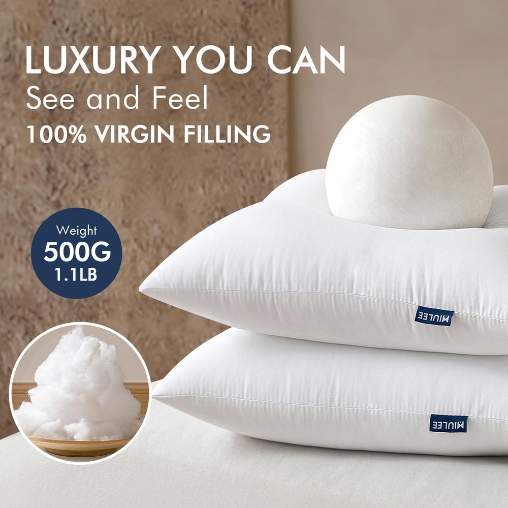 وسائد زينة، عبوة من قطعتين مقا - مراجعة Pillow Insert 18X18 وسعره