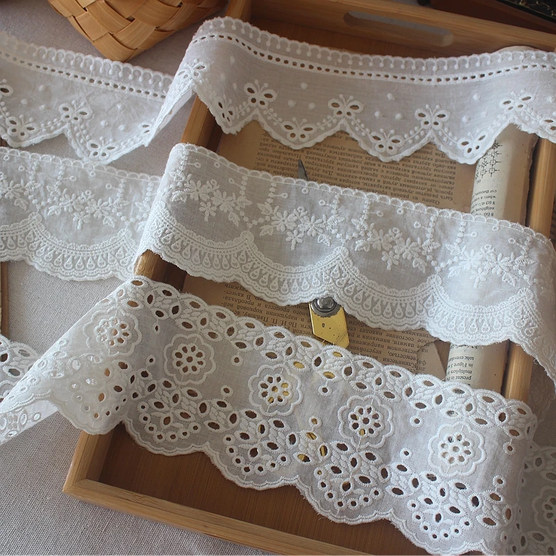 شريط دانتيل من القطن الأبيض، ن - مراجعة Home Textiles Photos وسعره