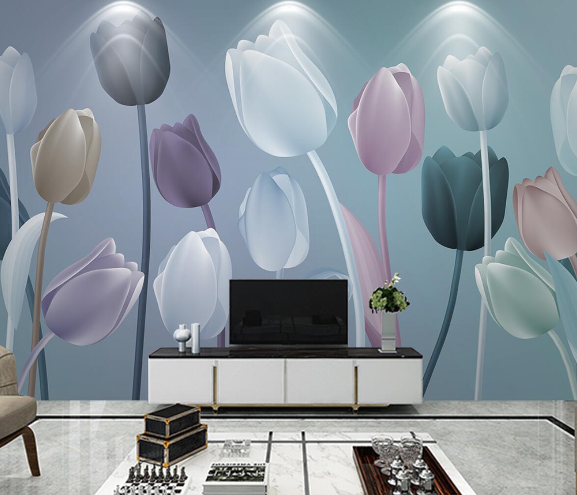 ورق حائط مخصص بتصميم زهرة التو - مراجعة Home Textiles Photos وسعره