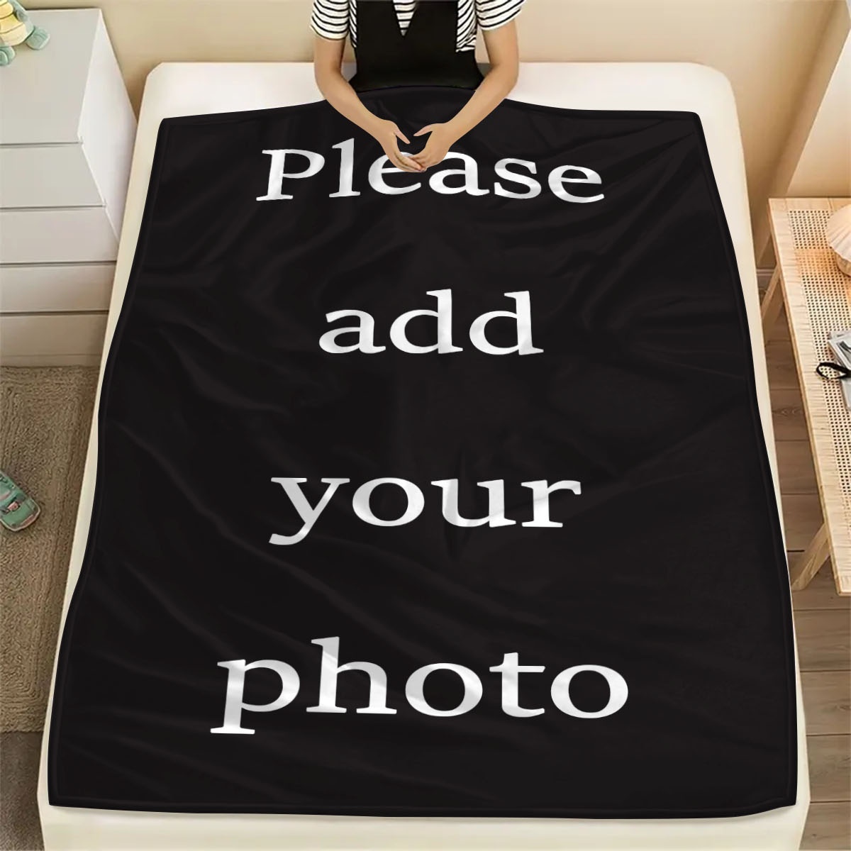 بطانية فلانيل رقمية مخصصة، منا - مراجعة Home Textiles Images وسعره